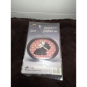 Good Shepherd Scottie Dog w/Bow Crossstitch Kit# 803528 Vintage 1985